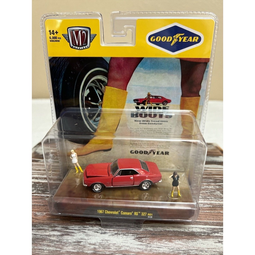 M2 Machines Goodyear 1967 Chevrolet Camaro RS 327 R01‎ Diecast Car 1:64 Scale